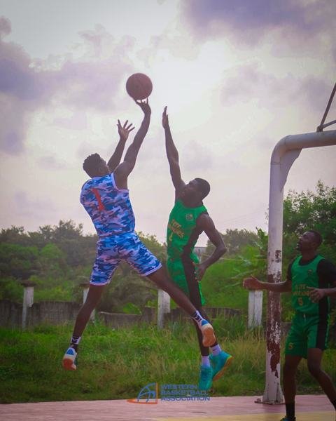Ahanta Whales displaying their talents and skills on the court against Elite warriors this past week