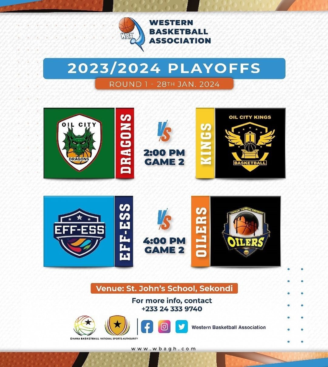 WBA playoffs Game 2 this weekend