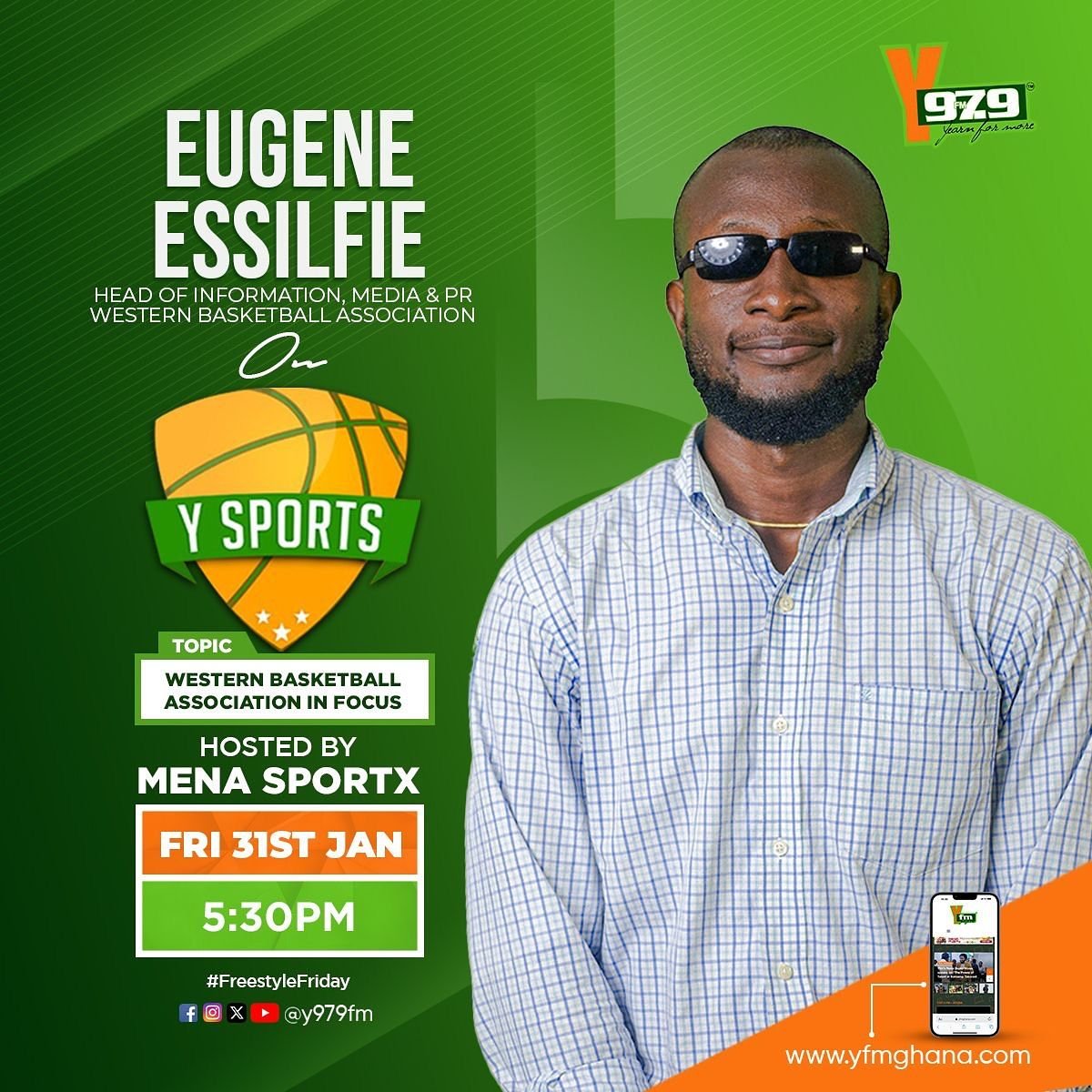 Join Mena Sportx this Friday at 5:30 PM on YFM 97.9 for an exclusive discussion on basketball in the Western Region! 🏀 Executives from the Western Bas