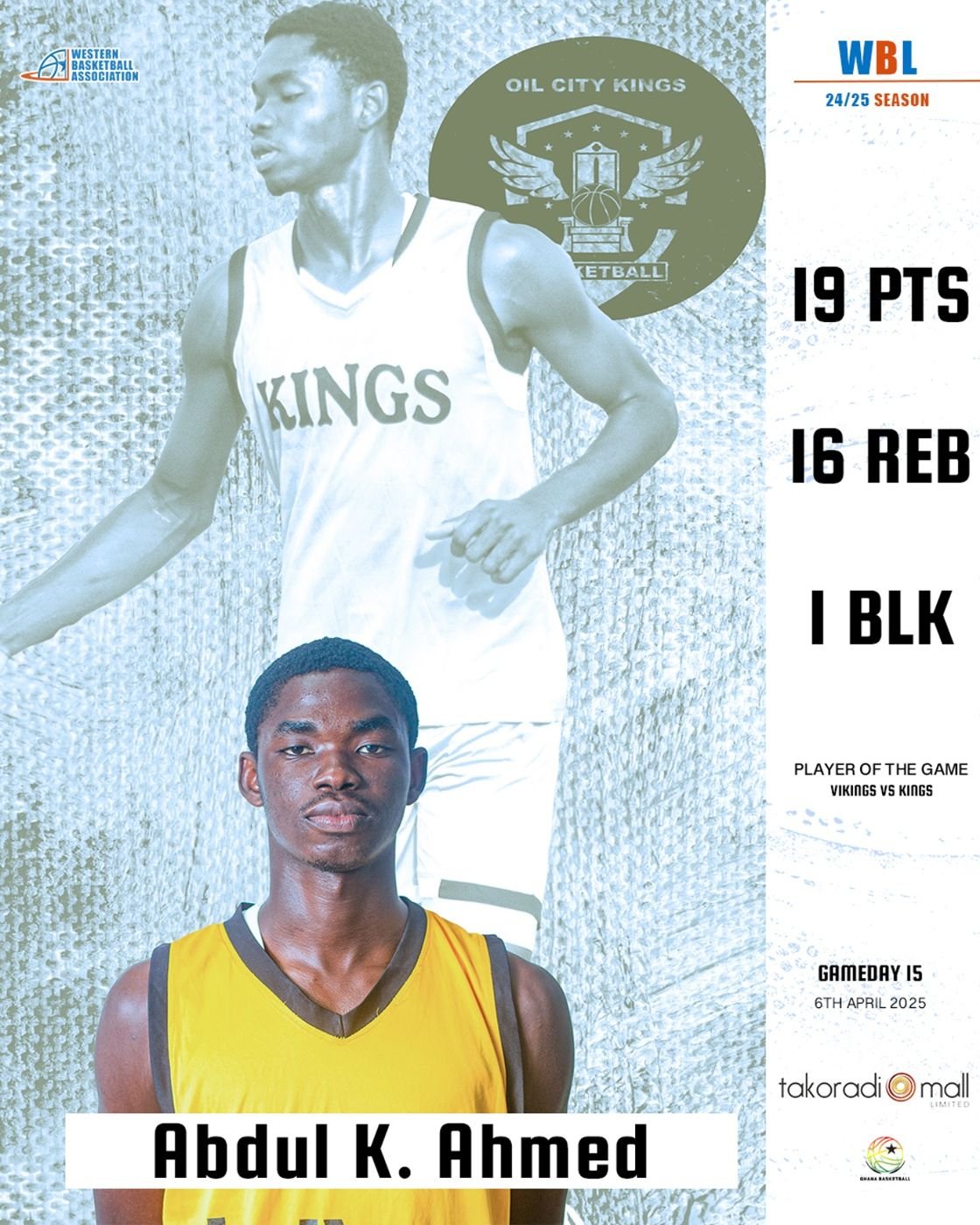 🏀🌟 Player of the Game! Abdul K