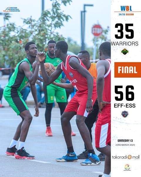 GameDay 13: 🏀 Round 2, Same Outcome! 🔥 Eff-Ess secures another victory over Elite Warriors with a 56-35 win in their second matchup of the season! 💪 D