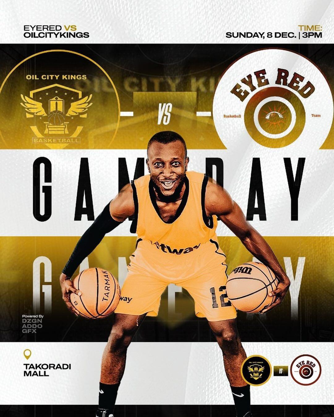 Back on the court and ready for Match day two! Between @oilcitykings vs EyeRed🏀 at @takoradi_mall Let’s bring the energy, teamwork, and passion for Ga