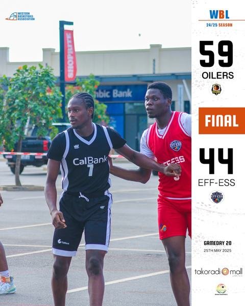 GameDay 20: Full-Time at the Takoradi Mall! In a tightly contested battle through the first two quarters, the Oilers pulled away in the second half to