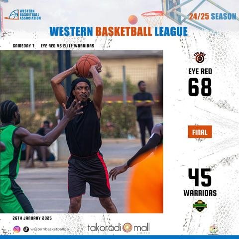 GameDay 7: Total dominance on display! 🏀 Eye Red controlled the game from start to finish, securing a commanding 68-45 victory over Elite Warriors