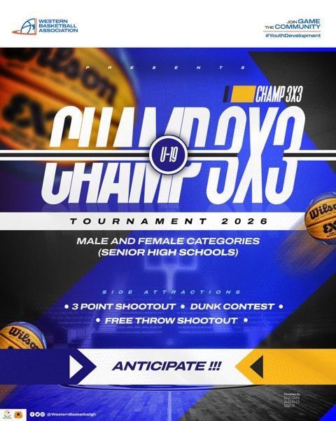 Champ 3x3 U-19 tournament 2026 for senior high schools (male and female): coming soon