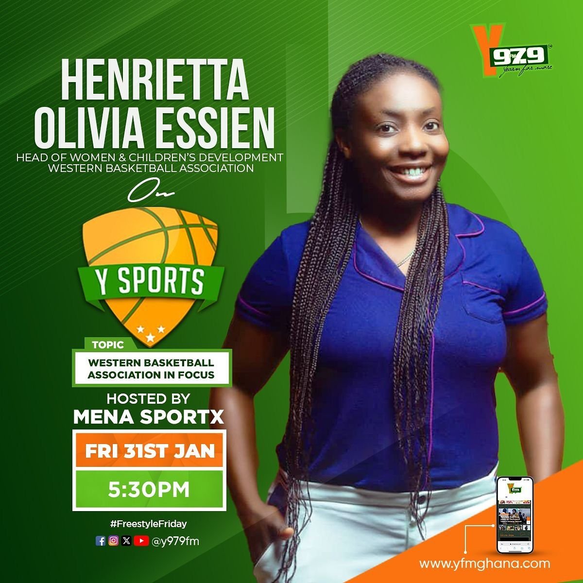 Join Mena Sportx this Friday at 5:30 PM on YFM 97.9 for an exclusive discussion on basketball in the Western Region! 🏀 Executives from the Western Bas