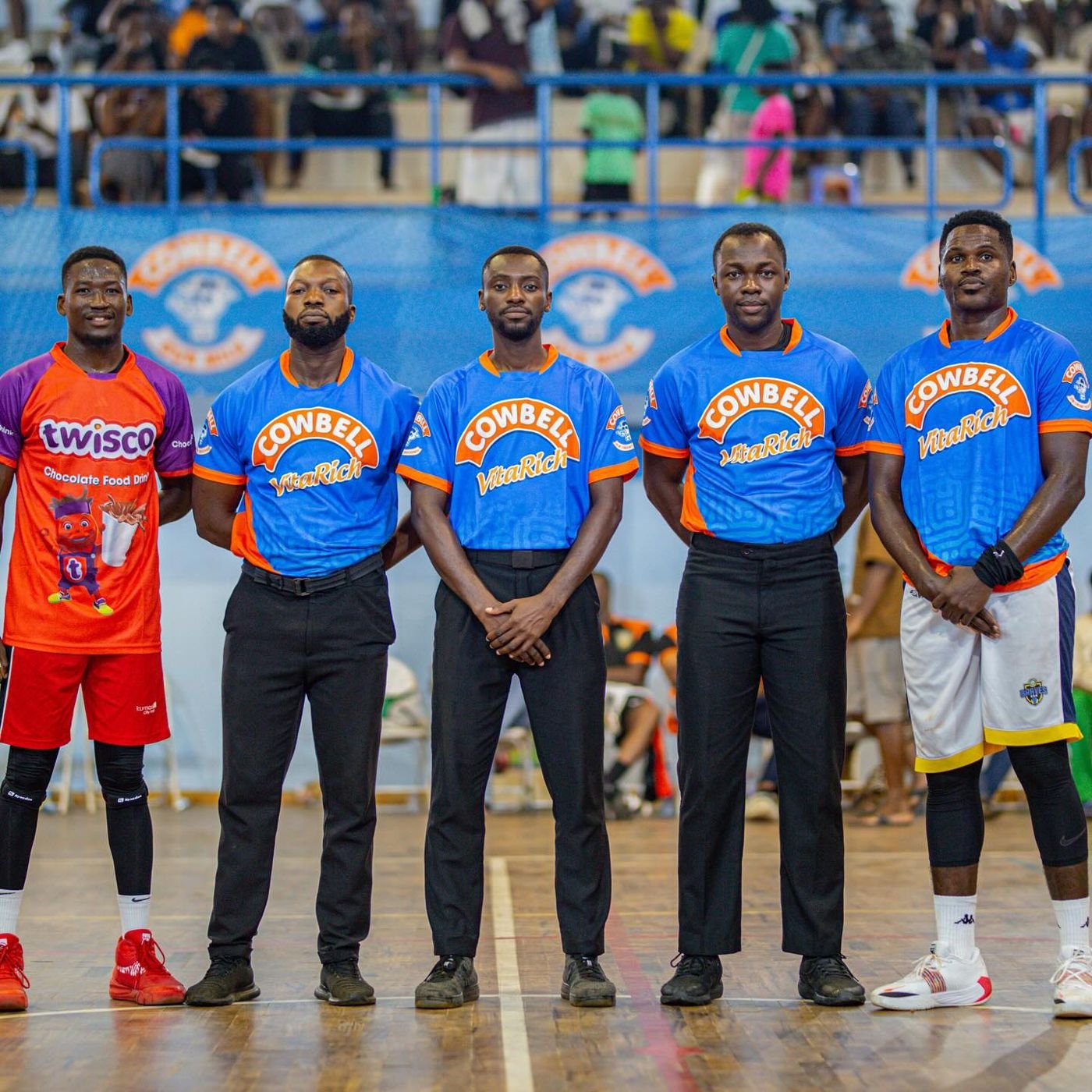 A delegation of 4 officiating Official from the western Basketball Association were invited to be a part of a 10 referee delegation to officiate The A