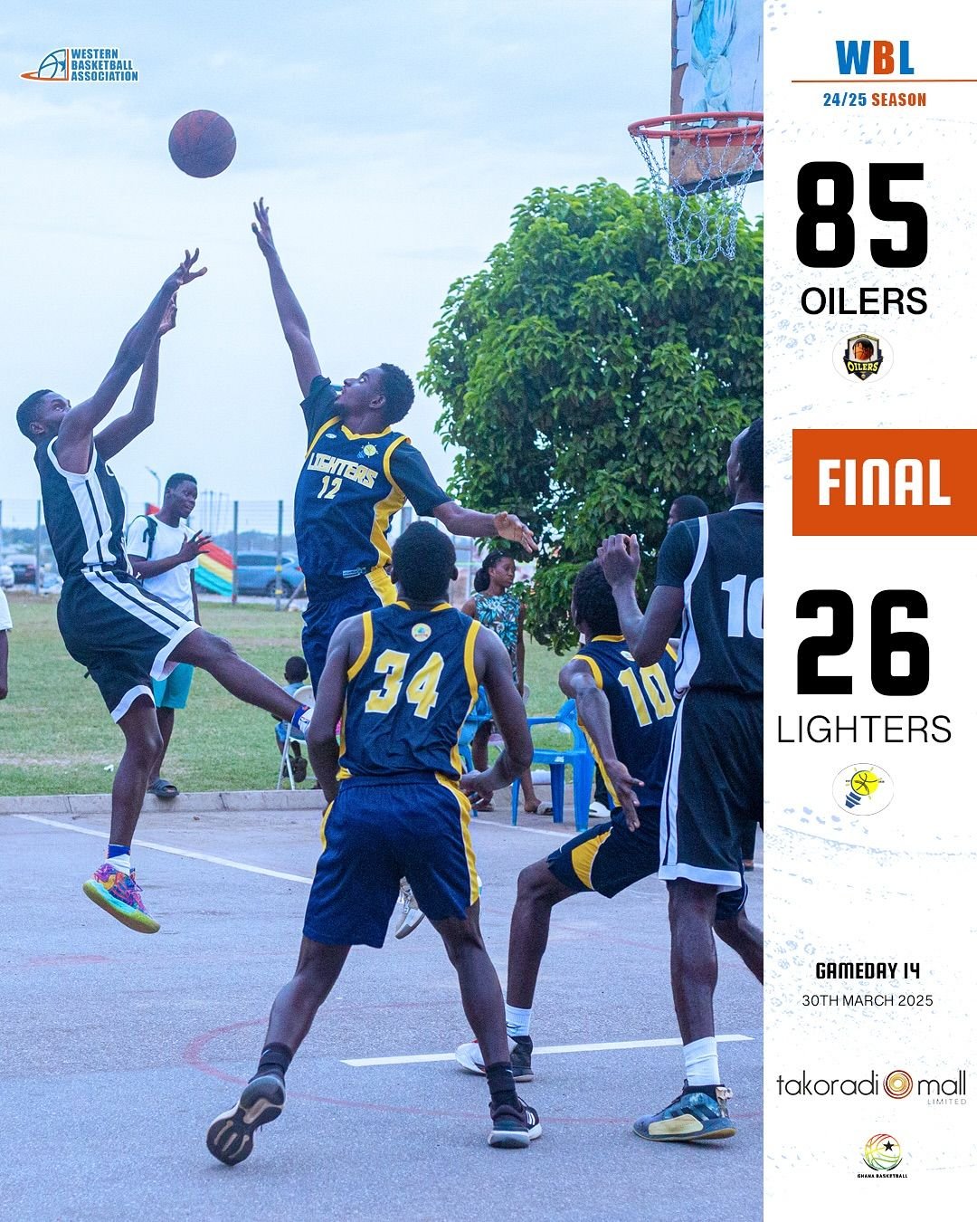 GameDay 14: 🏀🔥 Double Dominance! Oilers cruise to a commanding 85-26 victory over Lighters, defeating them for the second time this season! Pure domin